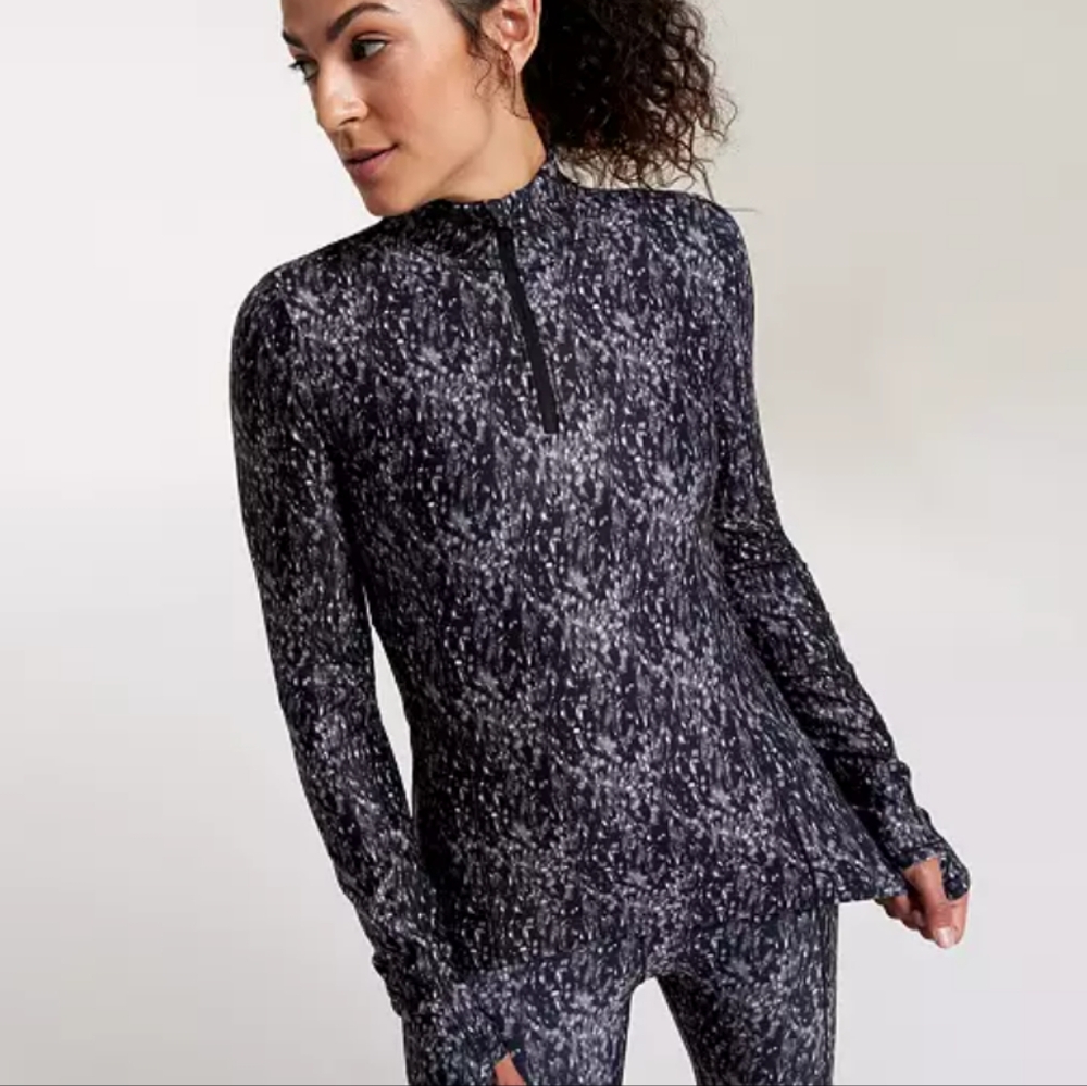 CALIA Cold Dash Black Combo 1/4 Zip